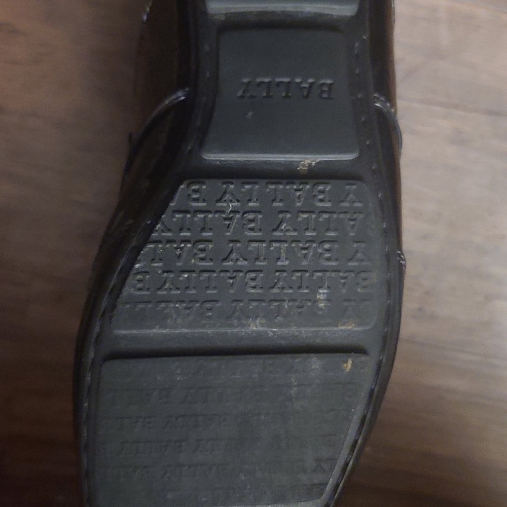 Men patent leather bally trainer shoes 7 u.s.